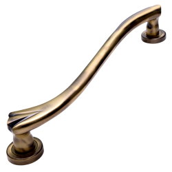IBI PHR Brass Pull Handle VILLA 450MM ATQ (L)