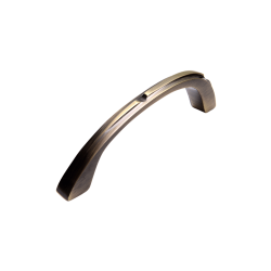 IBI Brass Cabinet Handle 5" OPASA ATQ W/O Rose
