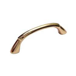 IBI Brass Cabinet Handle 4" SANDRA GP W/O Rose