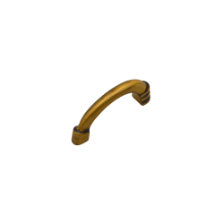 IBI Brass Cabinet Handle 3" GONCA ATQ W/O Rose