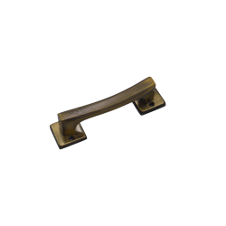 IBI Brass Cabinet Handle ANGELA 4"ATQ (Plain) With Rose