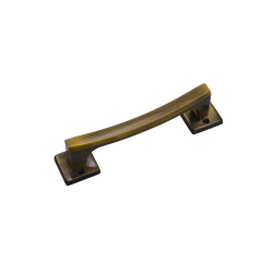 IBI Brass Cabinet Handle ANGELA 5"ATQ (Plain) With Rose