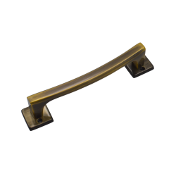 IBI Brass Cabinet Handle ANGELA 6"ATQ (Plain) With Rose