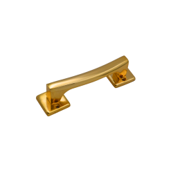 IBI Brass Cabinet Handle ANGELA 4"GP (Plain) With Rose