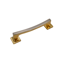 IBI Brass Cabinet Handle ANGELA 6"SG (Plain) With Rose