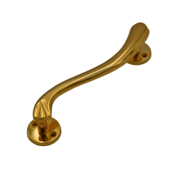 IBI Brass Door Handle 5" VILLA GP (R) With Rose 