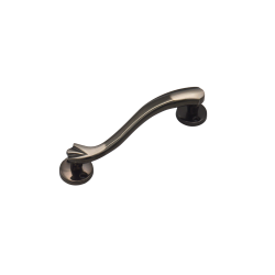 IBI Brass Door Handle 5" VILLA SB (L) With Rose 