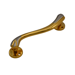 IBI Brass Door Handle 5" VILLA SG (R) With Rose 
