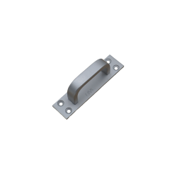 UML Aluminium Door Handle 4"D Plate NA (Thick) 