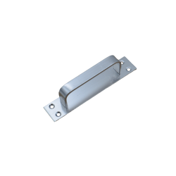 UML Aluminium Door Handle 5"D Plate SA (Thin) 