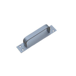 UML Aluminium Door Handle 5" D Plate NA (Thin) 