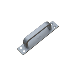 UML Aluminium Door Handle 5" D Plate NA (Thick) 