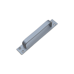 UML Aluminium Door Handle 6"D Plate NA 