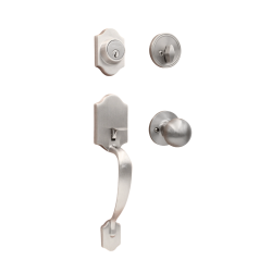 EZSET Entrance Handle Lockset 400IM-BA-US15-AL  EZ 99
