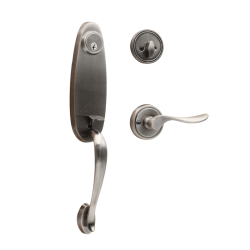EZSET Entrance Handle Lockset 400-RI/VA-US15A-AL RICHMOND (Right)  EZ 109