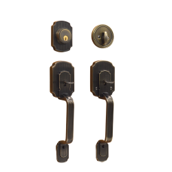 EZSET Entrance Handle Lockset 400VA-US5-AL  EZ 115