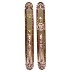 Brass Entrance Handle Set XL 29-29-RG