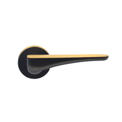 DEVO Brass Lever Handle Set 020 BCG (Lock Body + Cylinder)