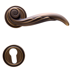 BAL Brass Lever Handle G-RA Q8 On Rose F20/F8 BOCC Italy 