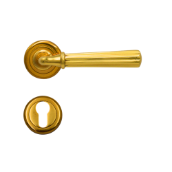MARIANI Brass Lever Handle on Rose Millennium SI cmA 24OL R With Cylinder 