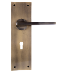 IBI Brass Lever Handle On Plate BUD ATQ 