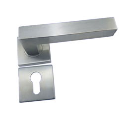 DEVO Stainless Steel Lever Handle On Square Rose 2443