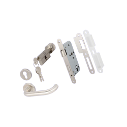 HAFELE Lever Handle Set PC S/S Matt 499.10.102 