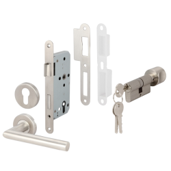 HAFELE Lever Handle Set PC ST MATT 499.10.100 
