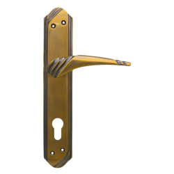 IBI Brass Lever Handle On Plate OPTRA CY ATQ 