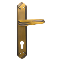 IBI Brass Lever Handle GEMA CY AB On Plate 