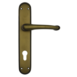 IBI Brass Lever Handle GONCA CY ABN On Plate 