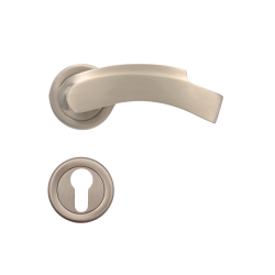 IBI Brass Lever Handle LORETTA CY On Rose FSS 