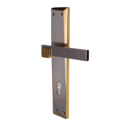 IBI Brass Lever Handle MARTINA CY BG On Plate 