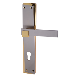 IBI Brass Lever Handle MARTINA CY SG On Plate 