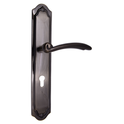 Brass Lever Handle On Plate L-35-35-AB 