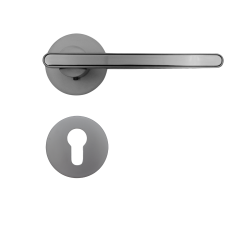 VEROMOBI PROFILO 21-63 ZAMAK LEVER HANDLE, LACQUERED ALUM   EW 273