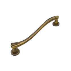 IBI PHR Brass Pull Handle VILLA 375MM ATQ (L) 