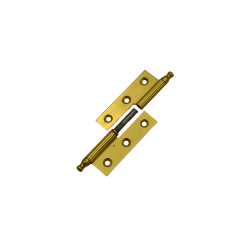 MATEX Brass Lift Off Hinges Deco 2 1/2 x 1 5/8 R 11193 PB