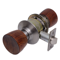 ALPHA Door Lock 80U-15TWRK-US32D Wood Knob Passage 