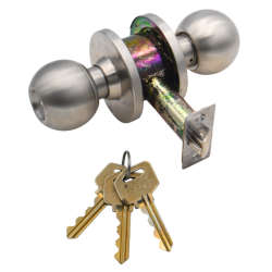 EZSET Door Lock  EA3012-US32D-85mm-Heavy Duty Classroom EZ 184 