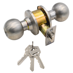 EZSET Door Lock  104C-BA-US32D-AL Storeroom EZ 40 