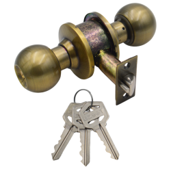 EZSET Door Lock  108C-BA-US5-70mm Double Cylinder EZ 48 