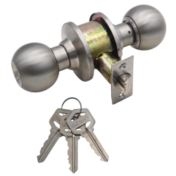 EZSET Door Lock  108C-BA-US32D-AL Double Cylinder EZ 52 