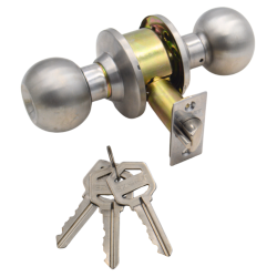 EZSET Door Lock 100C-BA-US32D-AL-70mm Entrance EZ 252 