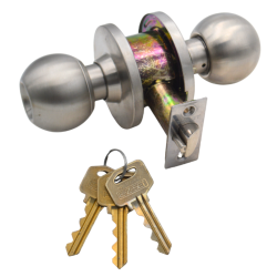 EZSET Door Lock 3012EABA-US32D-70mm Entrance EZ 360