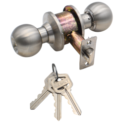 EZSET Door Lock  108C-BA-US32D-AL-70mm Double Cylinder EZ 242 