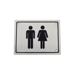 DEVO Sign Plate SP-003 SS 170x130x1.5mm BOY+GIRL