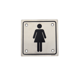 DEVO Sign Plate SP-002 SS 100x100x1.5mm GIRL
