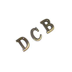 House Letter Brass 11/2" -NO.D (Thick) MH