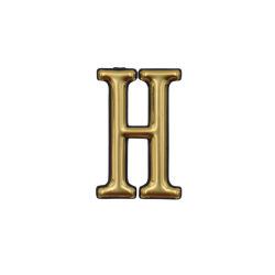 Plastic Sign PVC 2" # H  